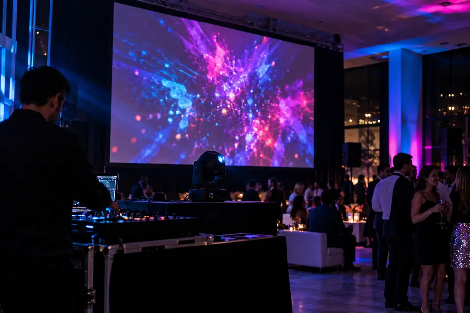 Pantalla gigante en evento
